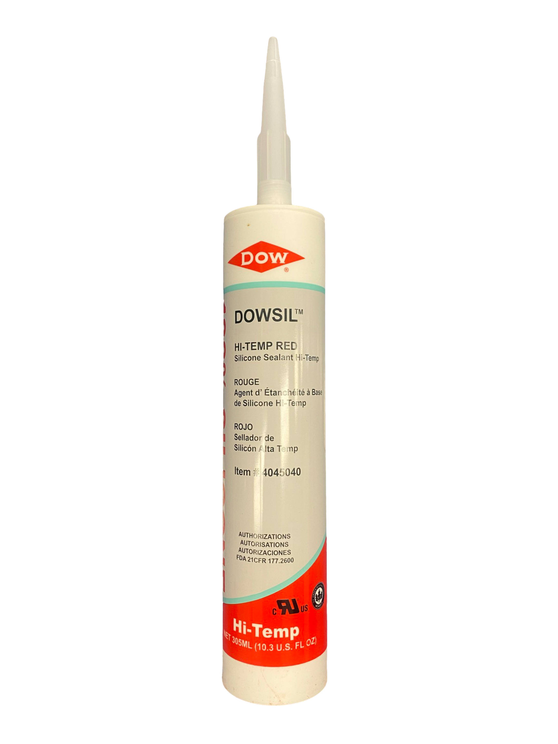 4045040 DOWSIL HVAC/R HI TEMP SILICONE SEALANT - RED 305 ML