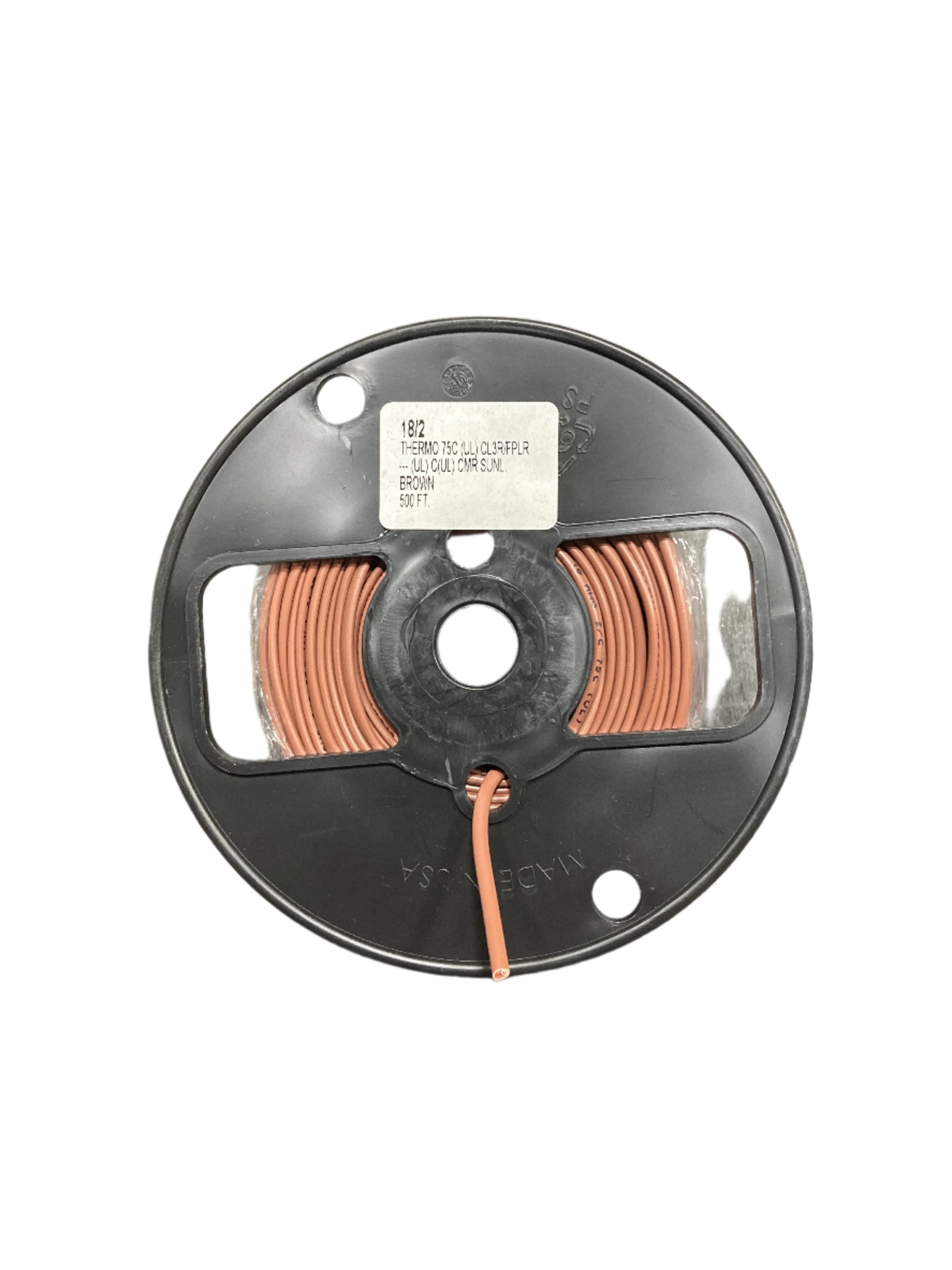 180211THRCL3R 18/2 500' Spool Solid Thermostat Wire