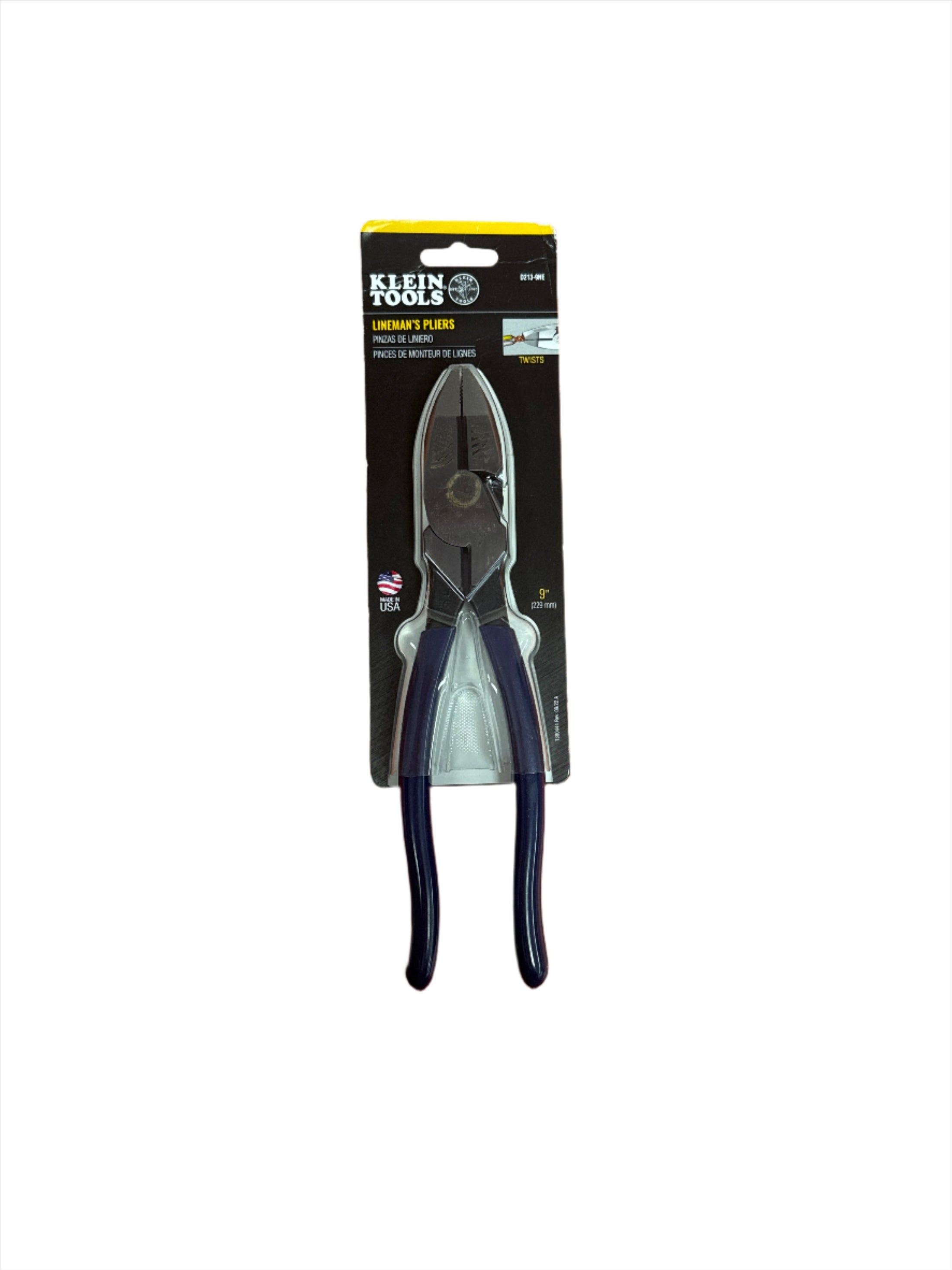 D213-9NE - Lineman's Pliers, New England Nose, 9-Inch