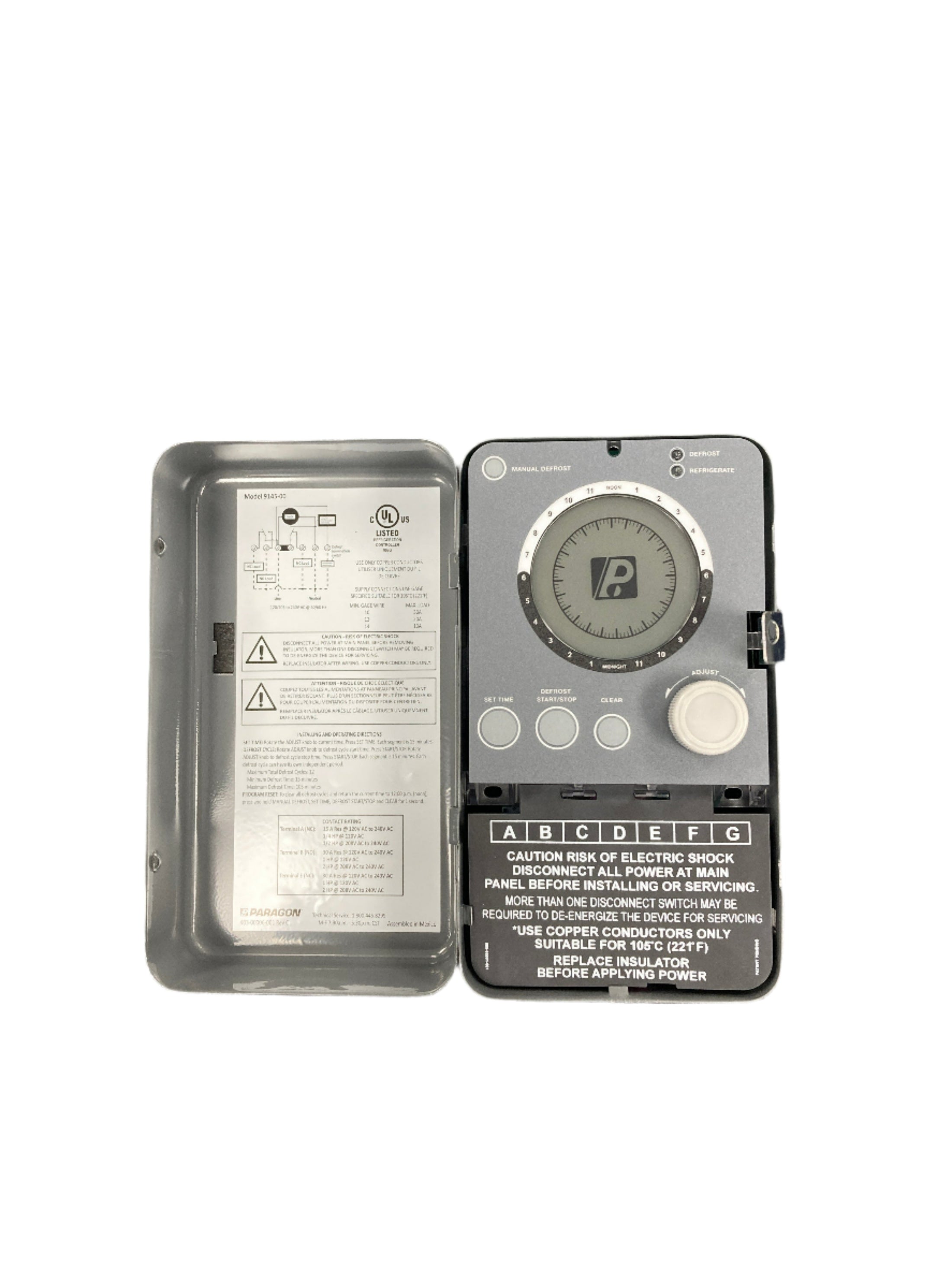 9145-00 PARAGON UNIVERSAL DEFROST TIMER 120/208/240