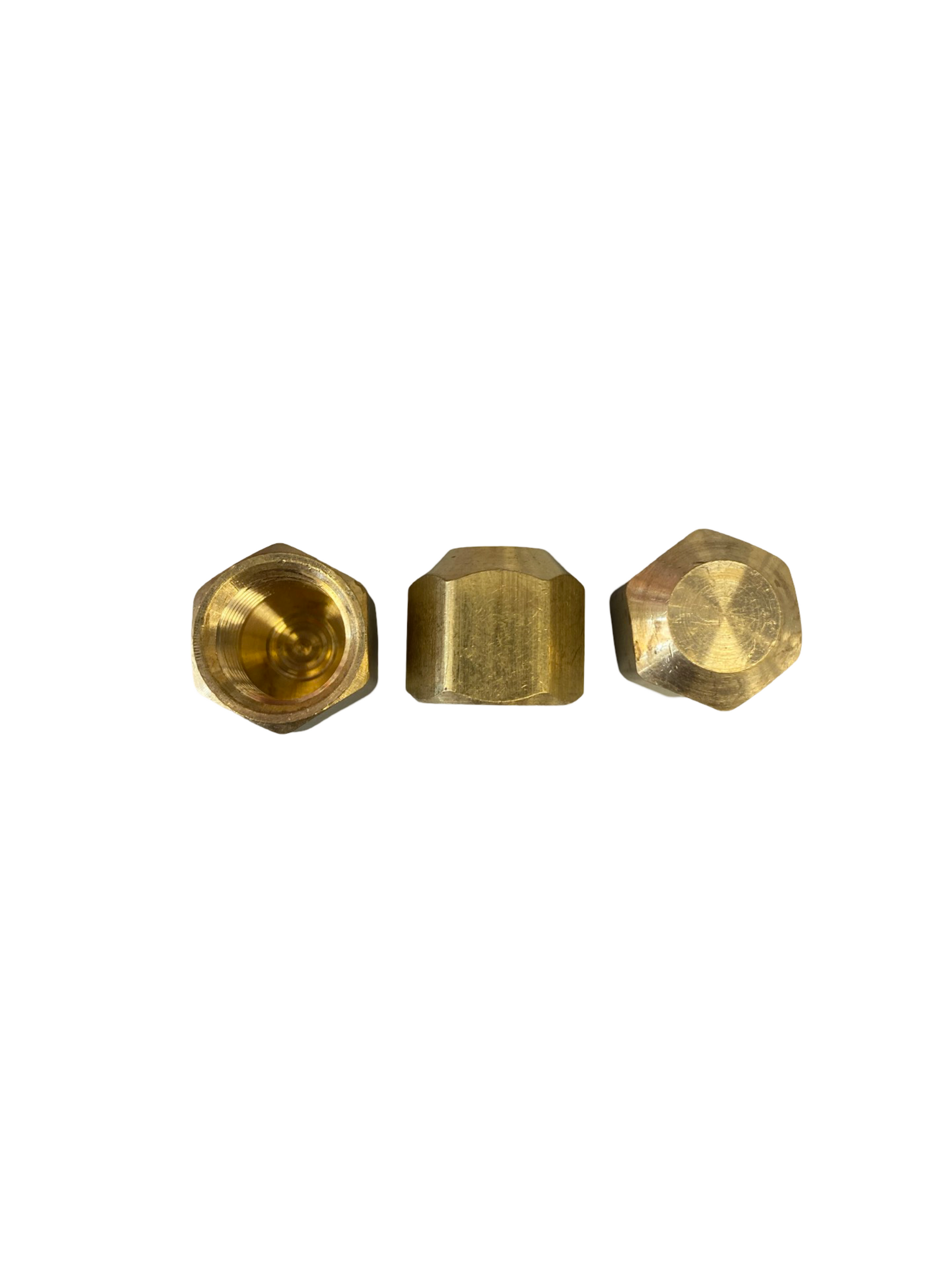 F40-516 5/16" OD FLARE CAP BRASS