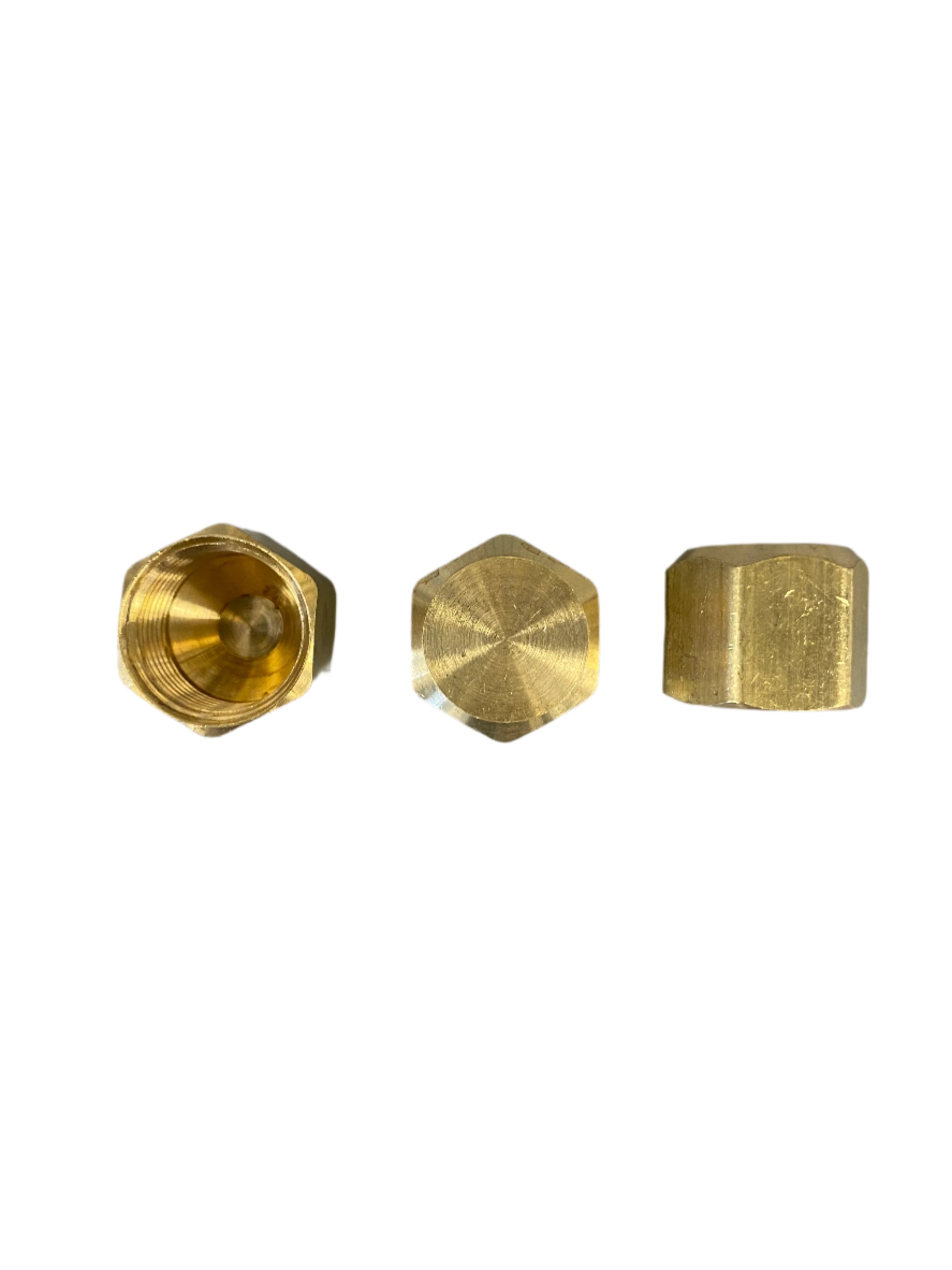 F40-58 5/8" OD FLARE CAP BRASS