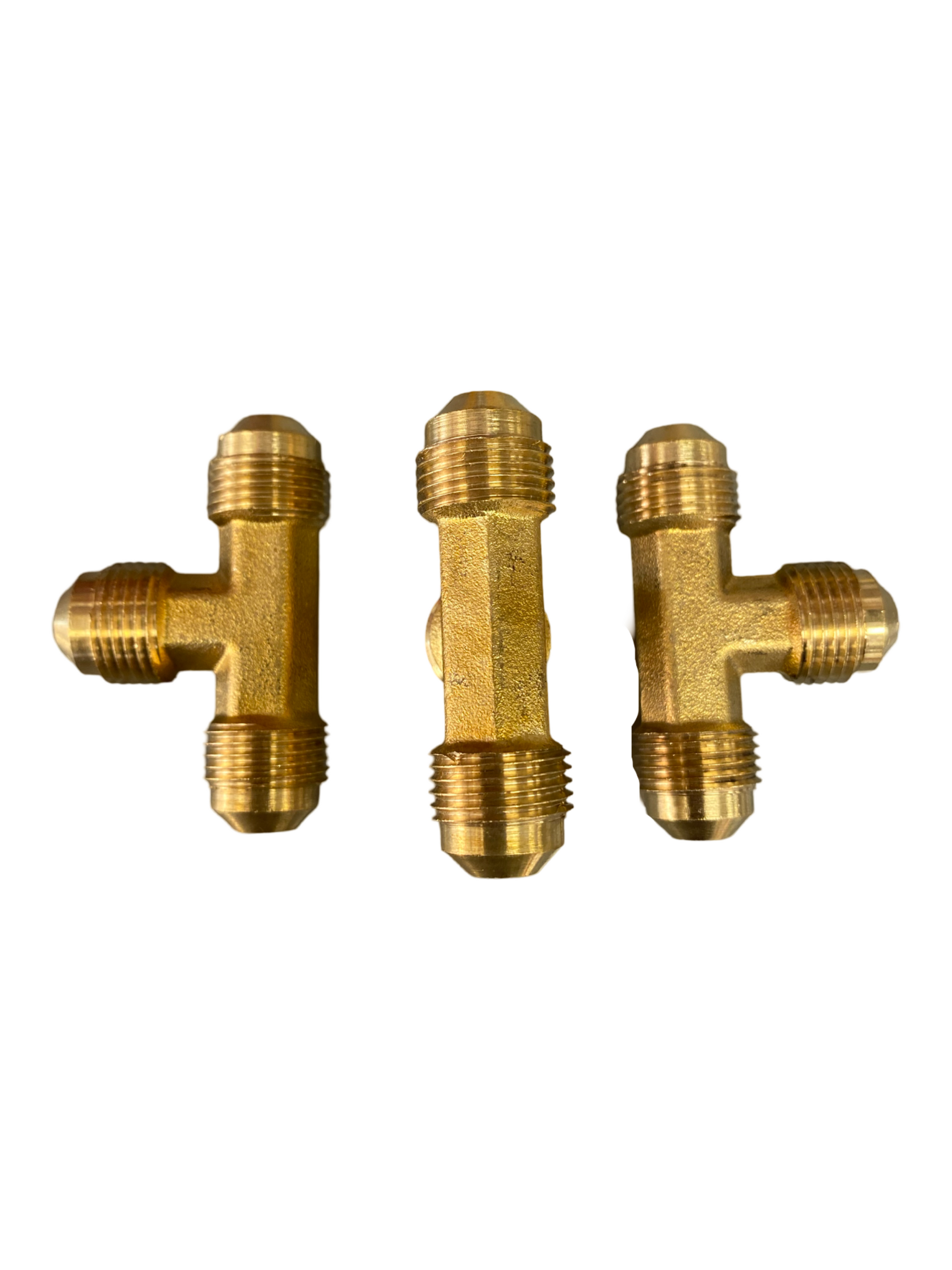 F44-38 3/8" OD FLARE TEE BRASS