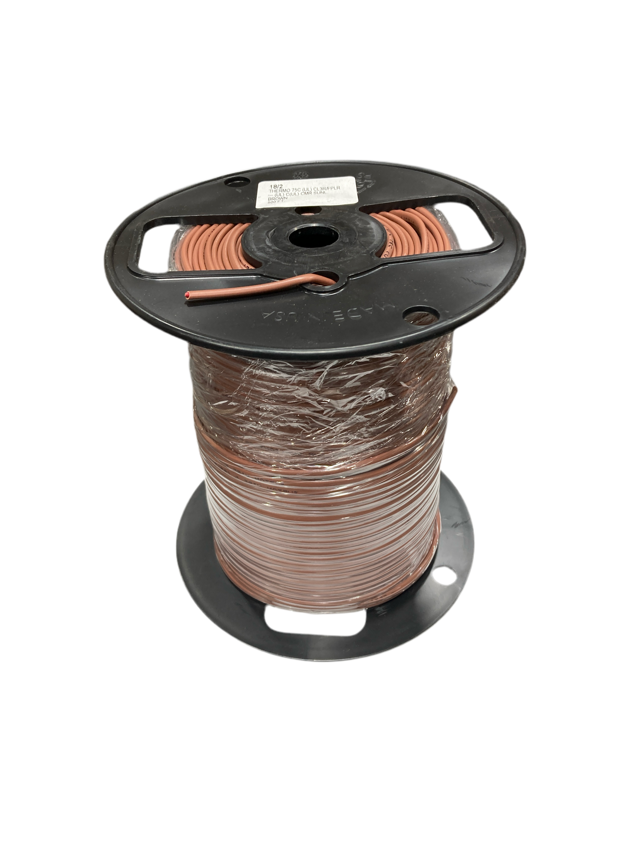 180211THRCL3R 18/2 500' Spool Solid Thermostat Wire