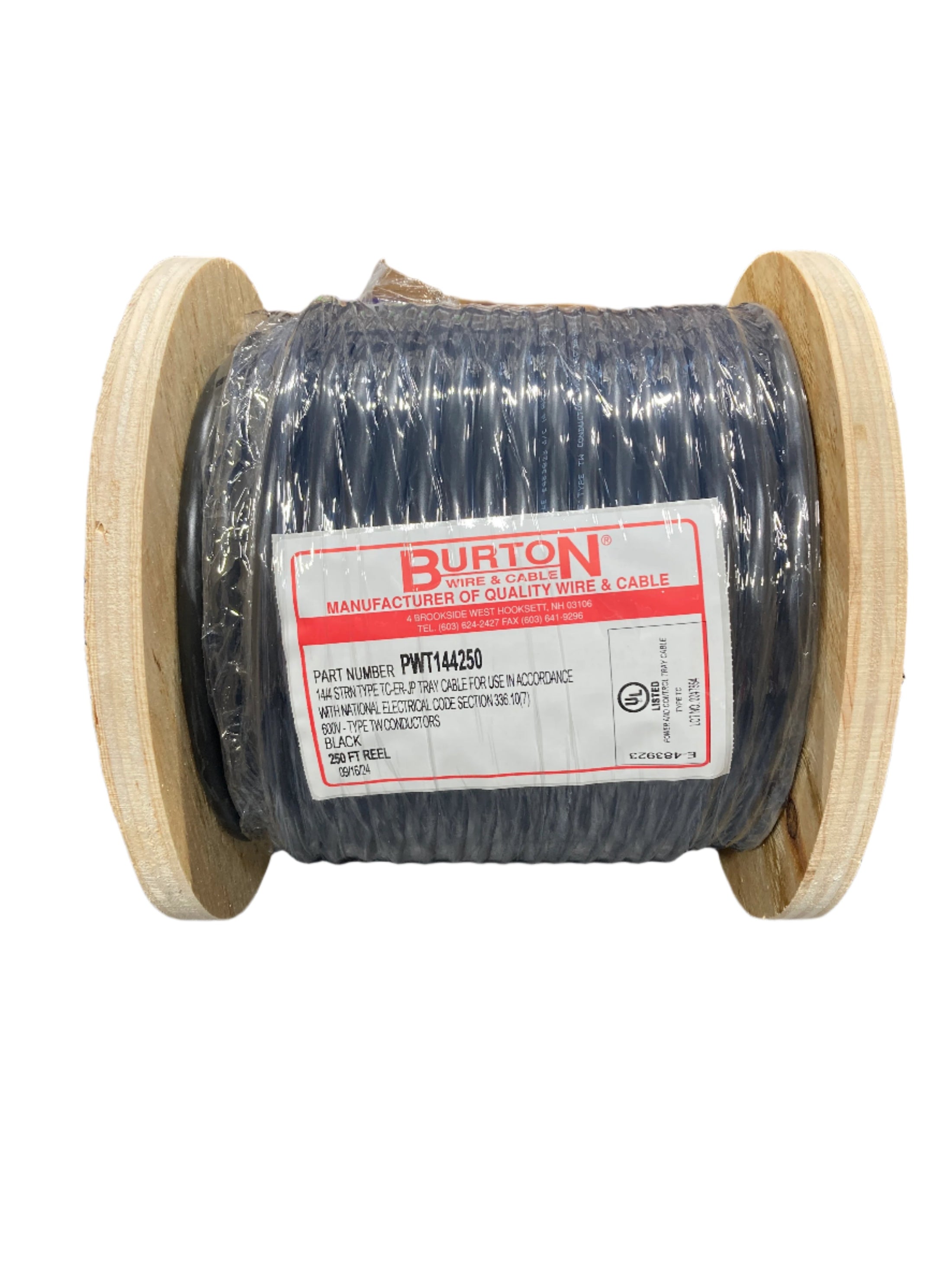 140422TRAY-BLK-250 250' Spool 14/4 Mini Split Wire