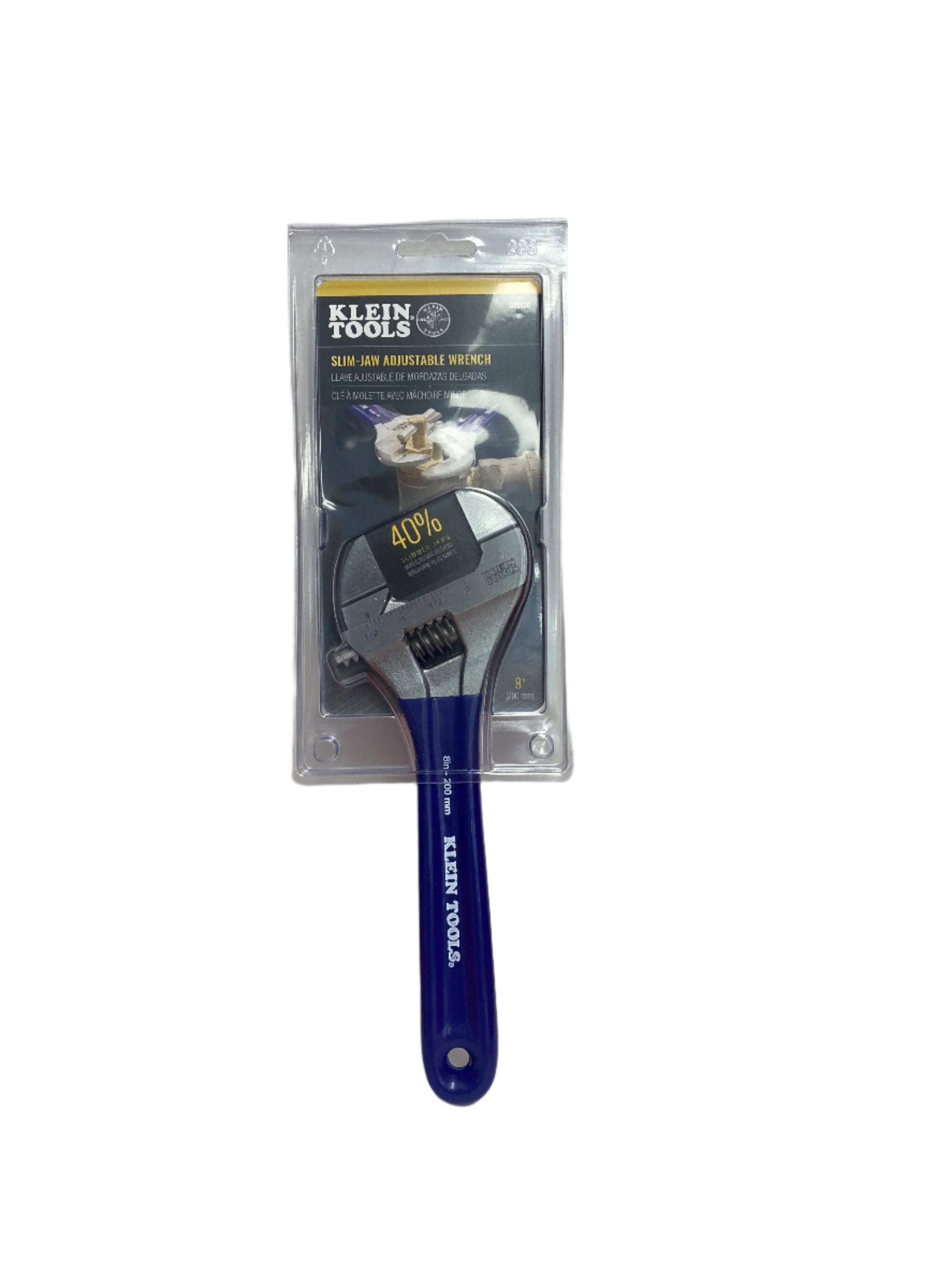 D86936 Slim-Jaw Adjustable Wrench, 8-Inch no