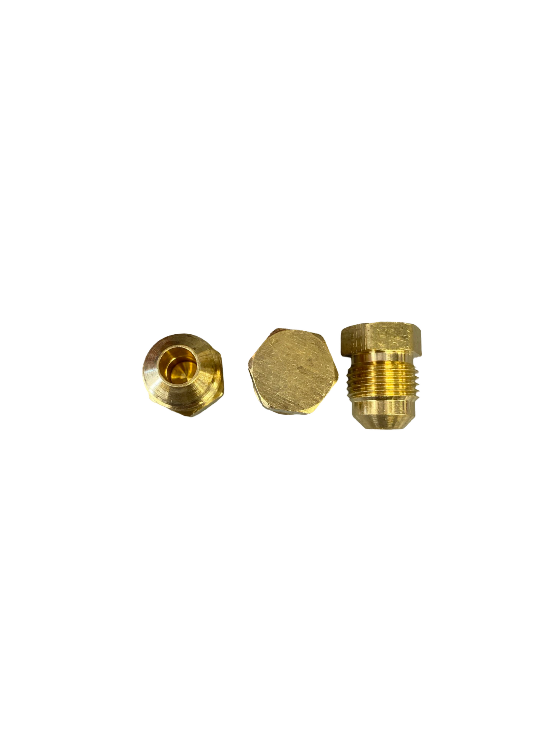 F39-38 3/8" OD FLARE PLUG BRASS