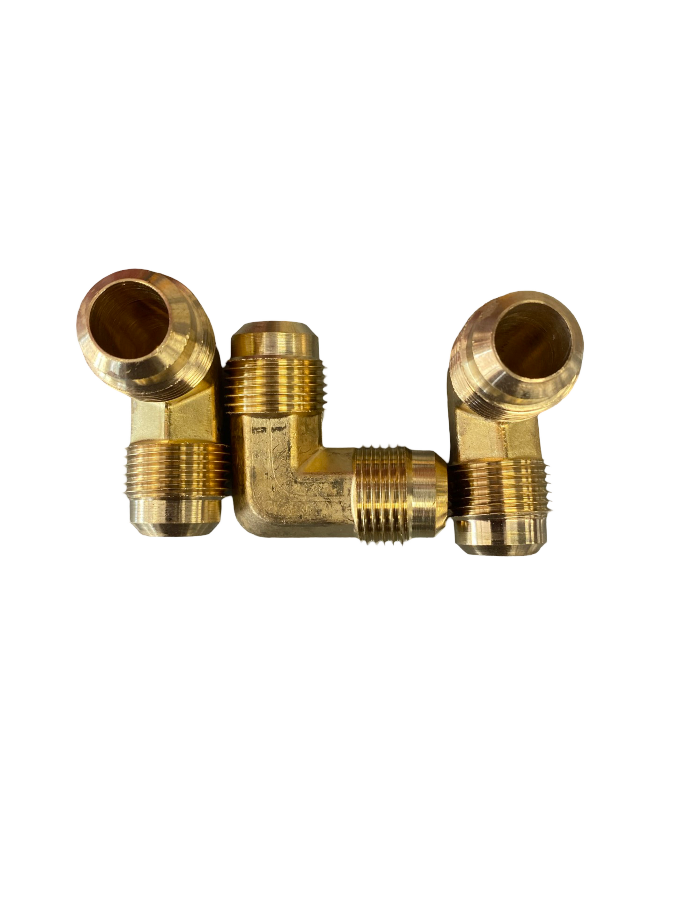 F55-58 5/8" OD FLARE ELBOW BRASS