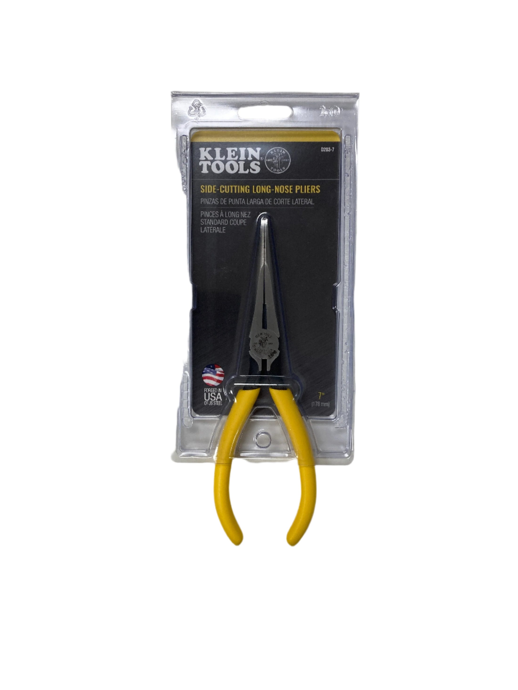 D203-7 - Pliers, Needle Nose Side-Cutters, 7-Inch