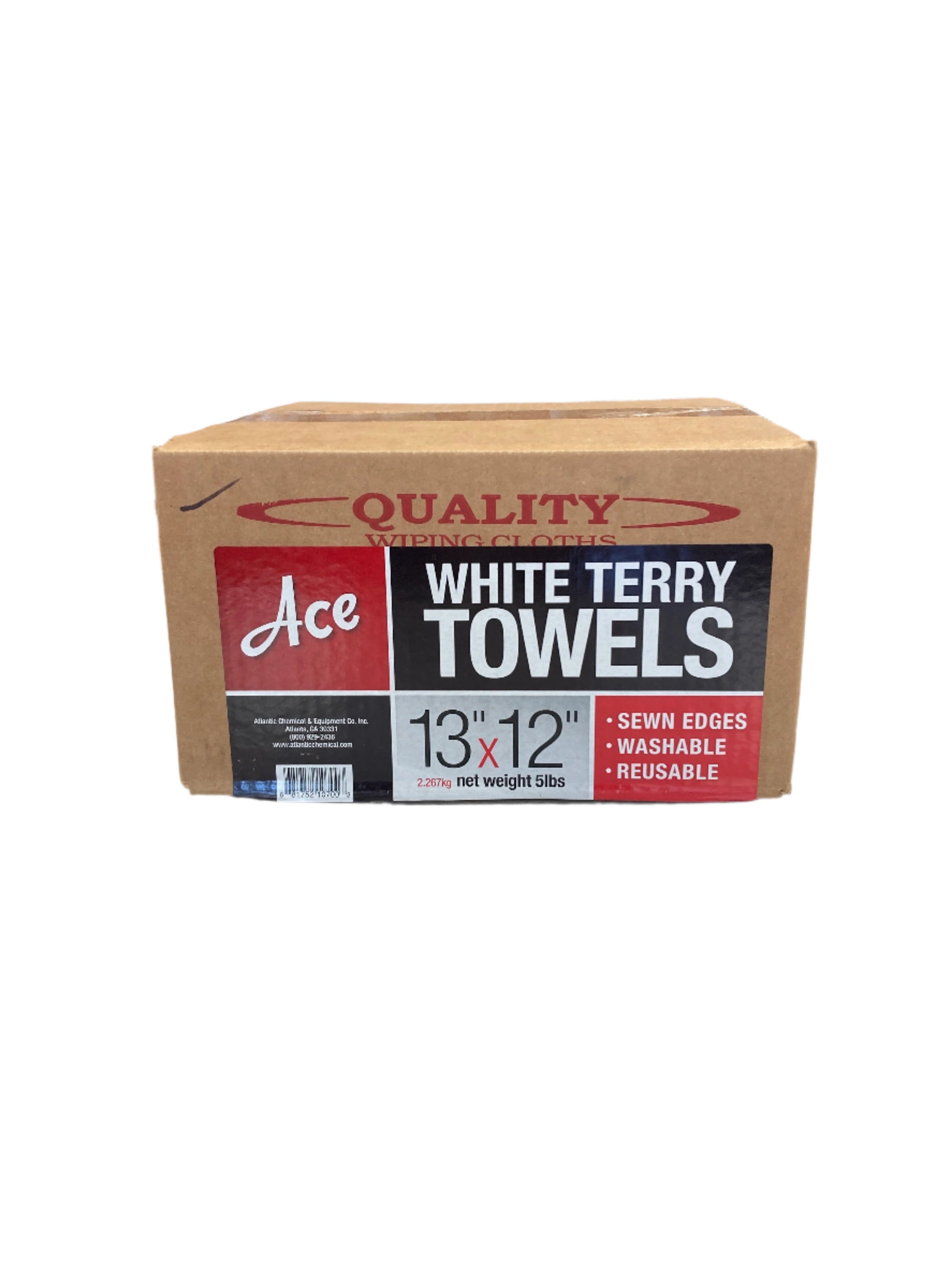 ACE10700/WTT White Terry Towels "A" grade 13"x12"