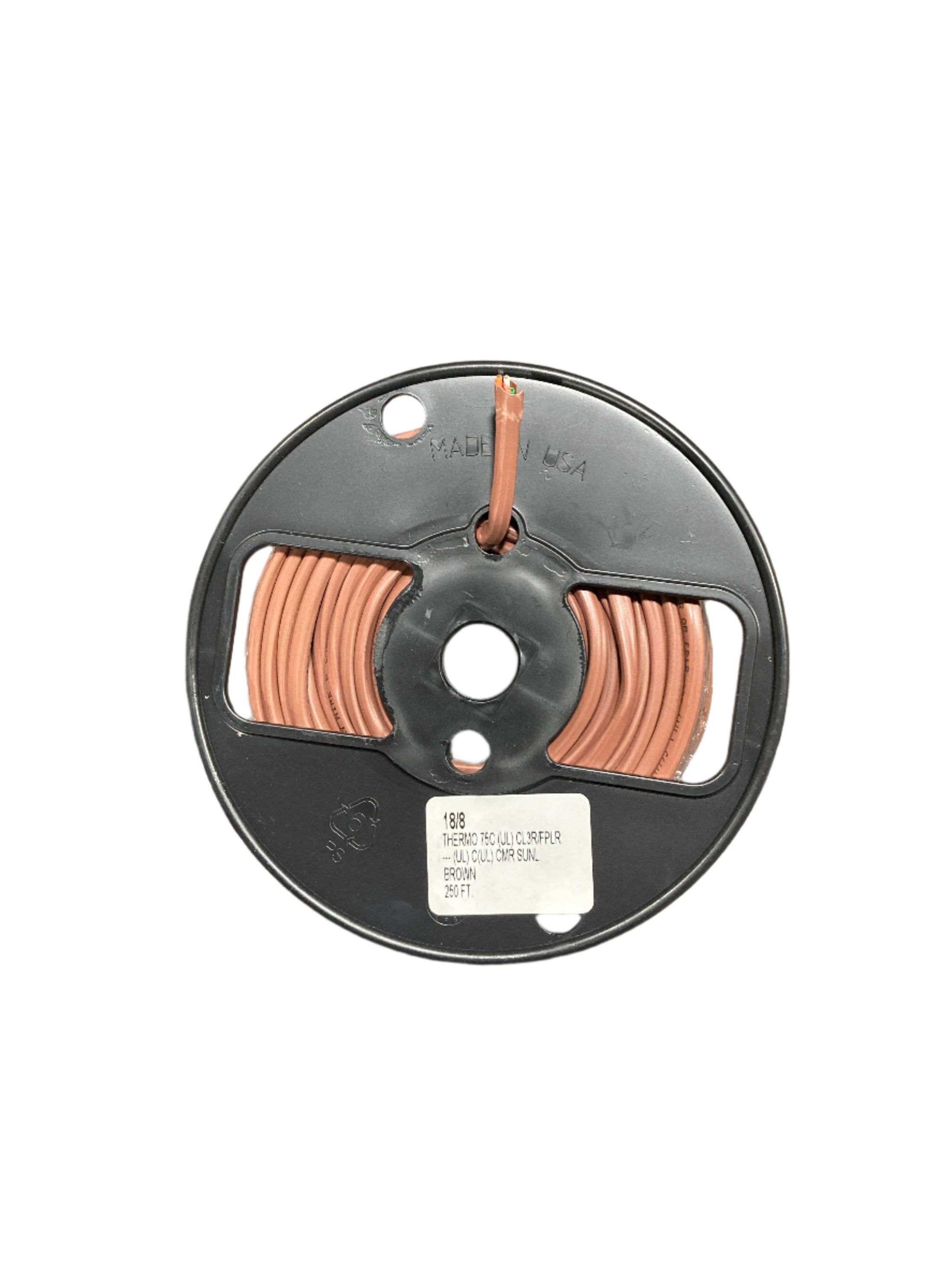 180821THRCL3R 18/8 250' Spool Solid Thermostat Wire