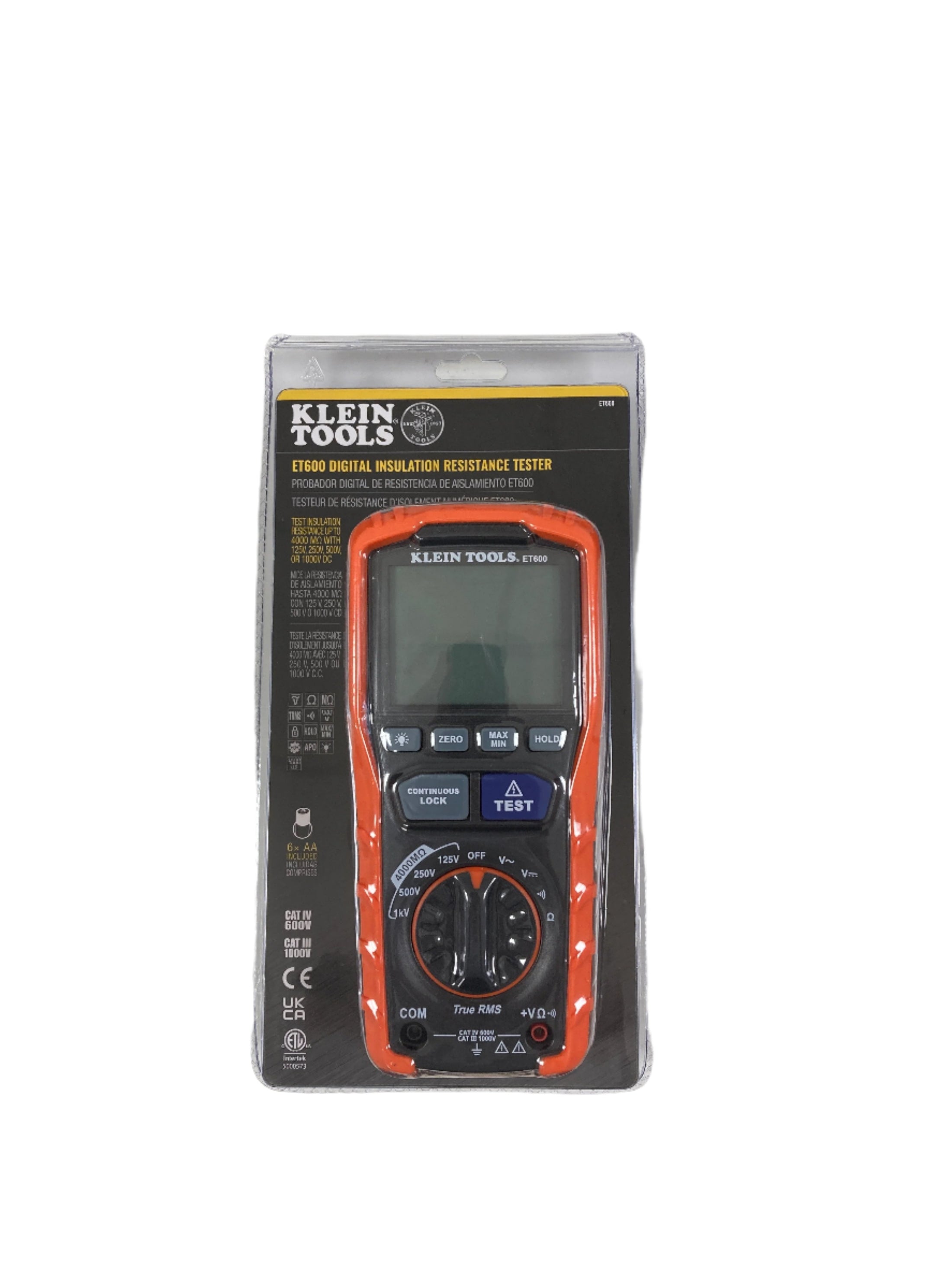 ET600 - Insulation Resistance Tester