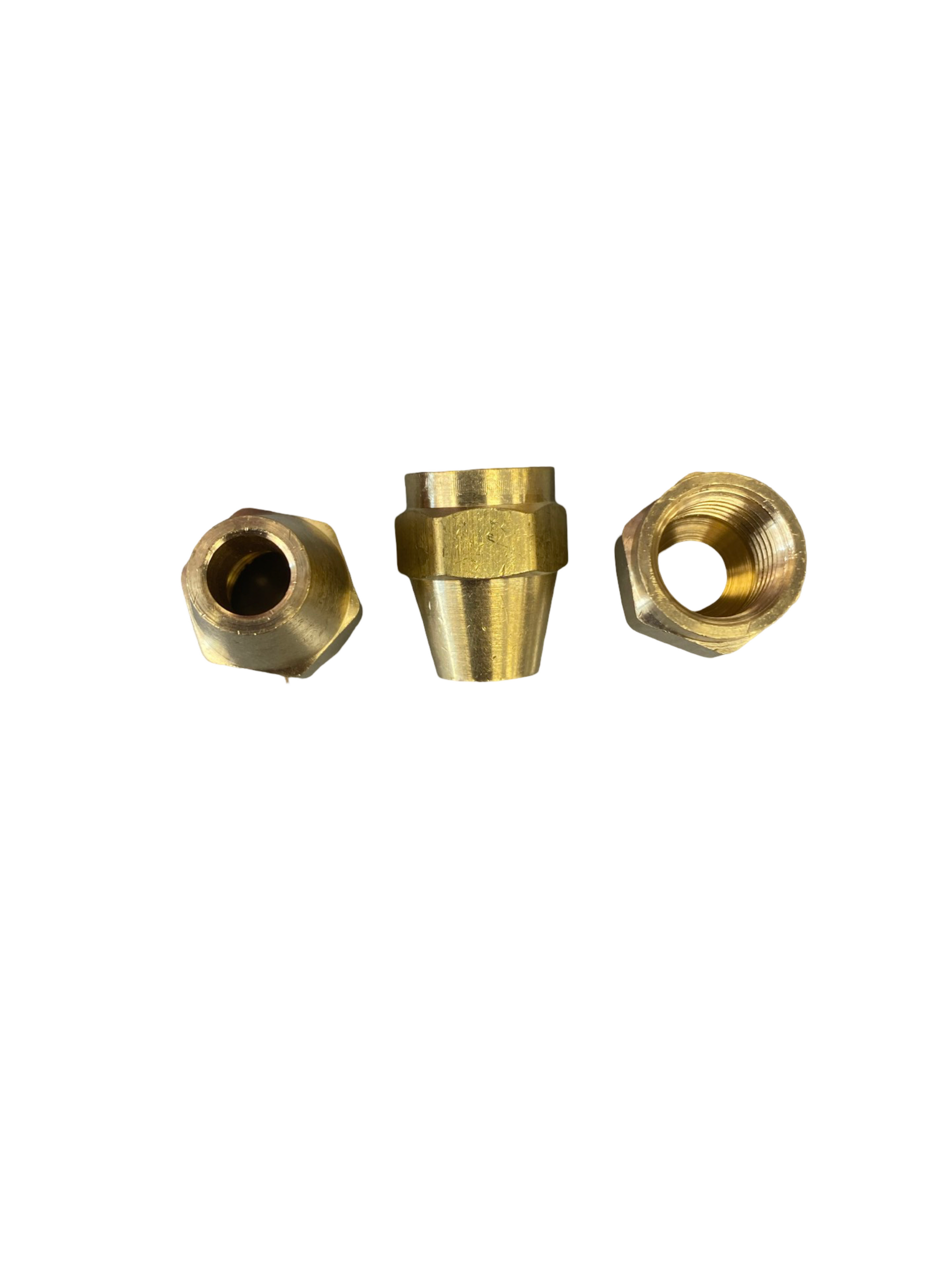 F41S-14 1/4" OD SHORT FLARE NUT BRASS