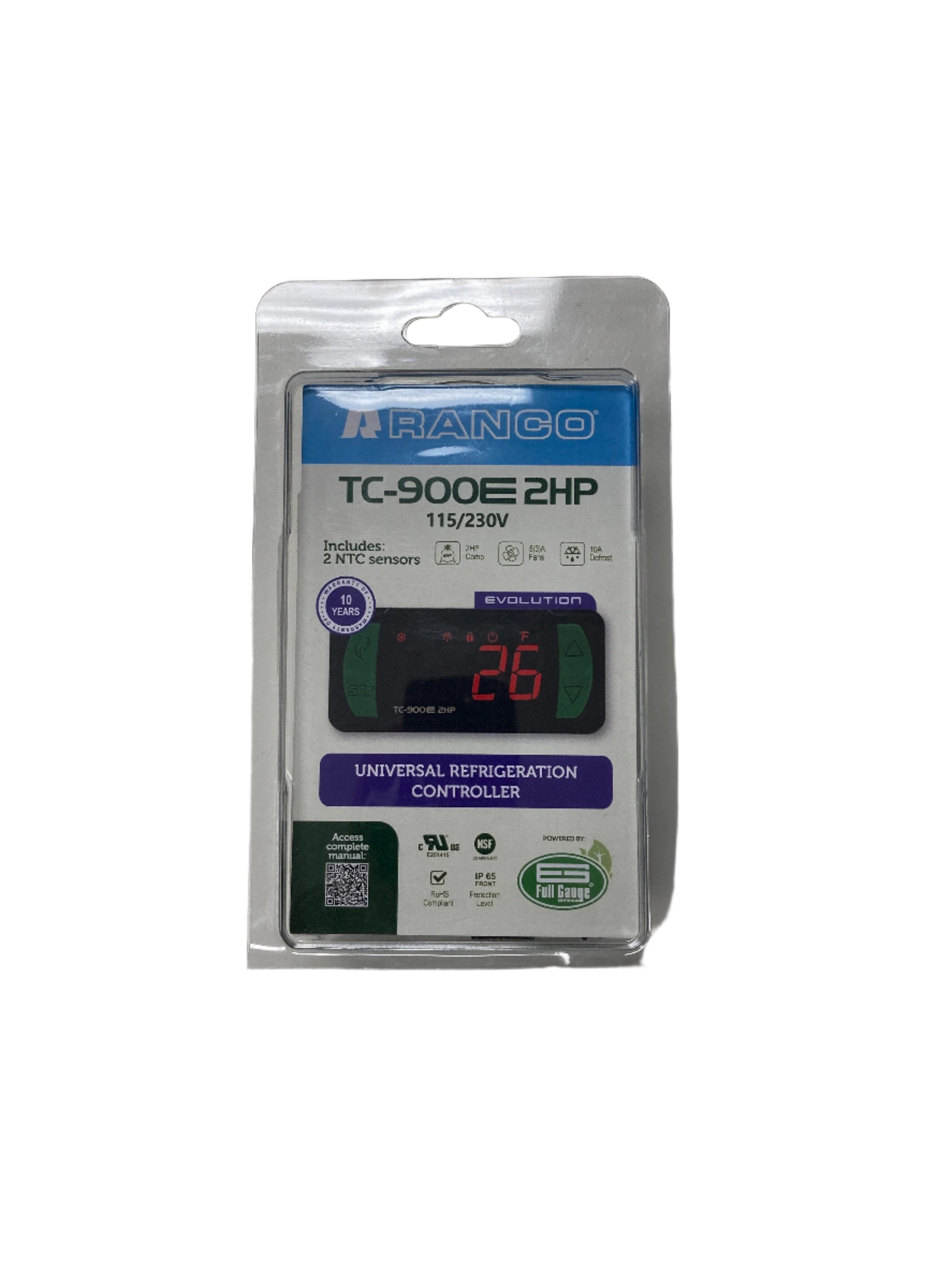 TC-900E-2HP DUAL VOLTAGE LOW TEMP DIGITAL CONTROLLER