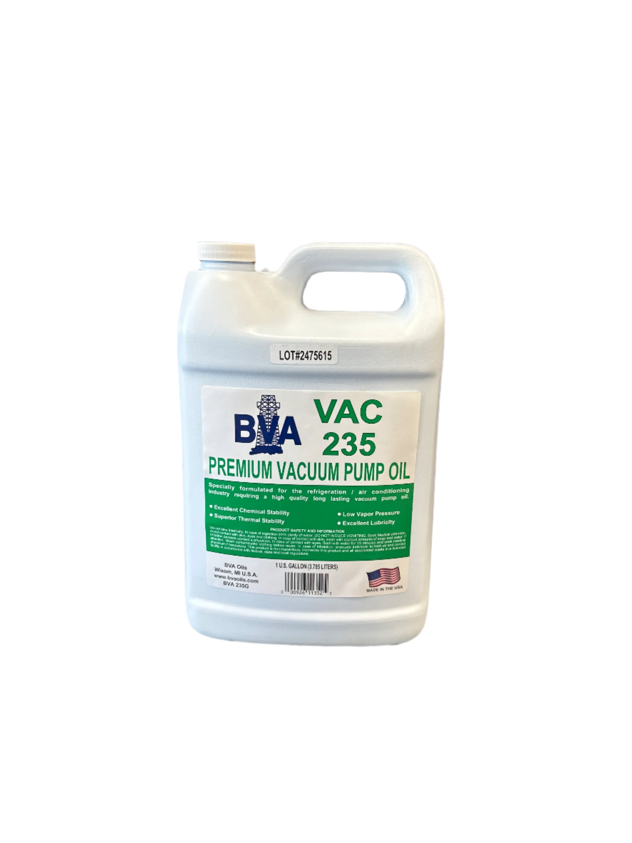 VAC235-1 - High Performance Vacuum Pump Oil, 1ga