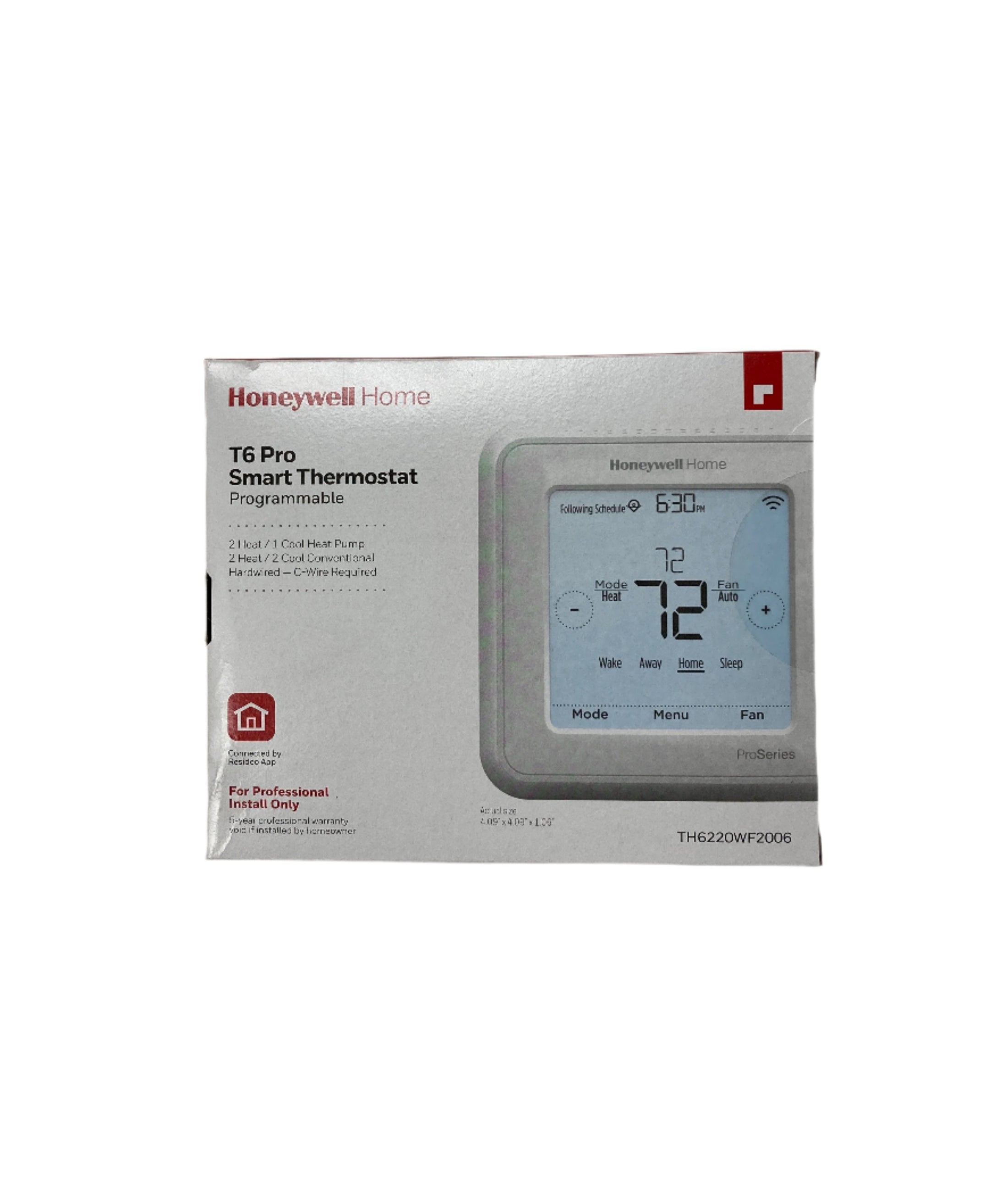 TH6220WF2006 LYRIC T6 PRO 2H/2C WIFI THERMOSTAT