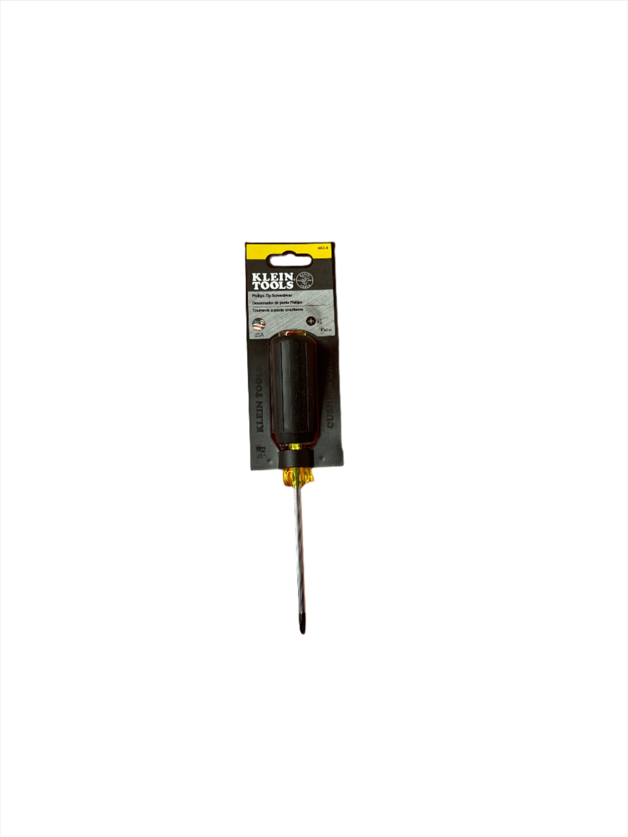 603-4 - #2 Phillips Screwdriver 4'' (102 mm) Round-Shank