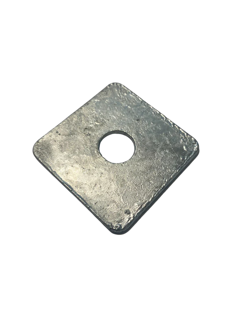 1/2" Center Hole 2" x 2" x 1/8" Square Washer