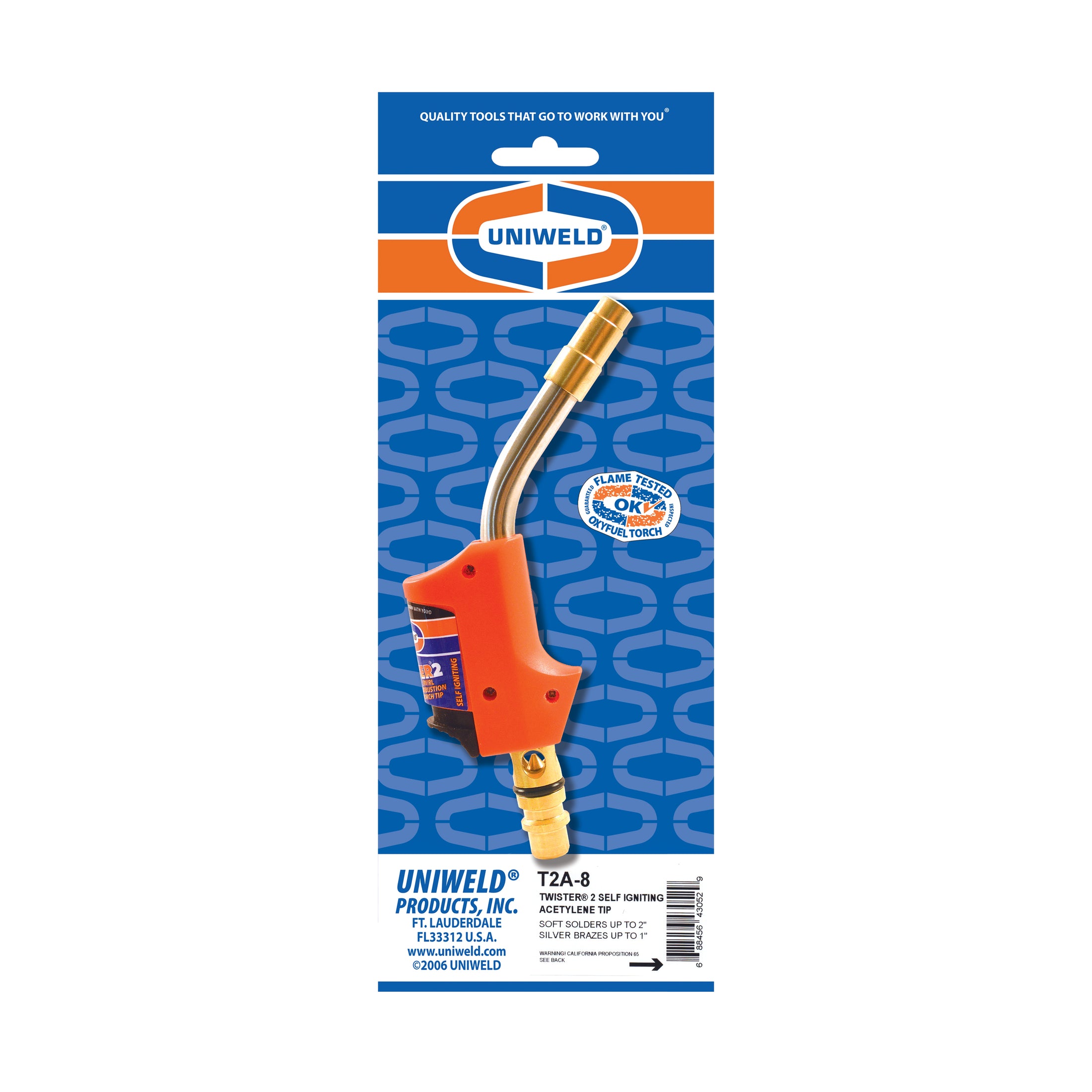 T2A-8, Acetylene Twister, Ignite Tip - Soft Solder Up To 2"